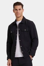 Tech-Inspired Cargo Overshirt