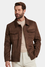 PIO Faux Suede Overshirt