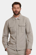 Tech-Inspired Cargo Overshirt