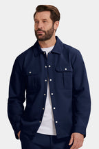 Tech-Inspired Cargo Overshirt