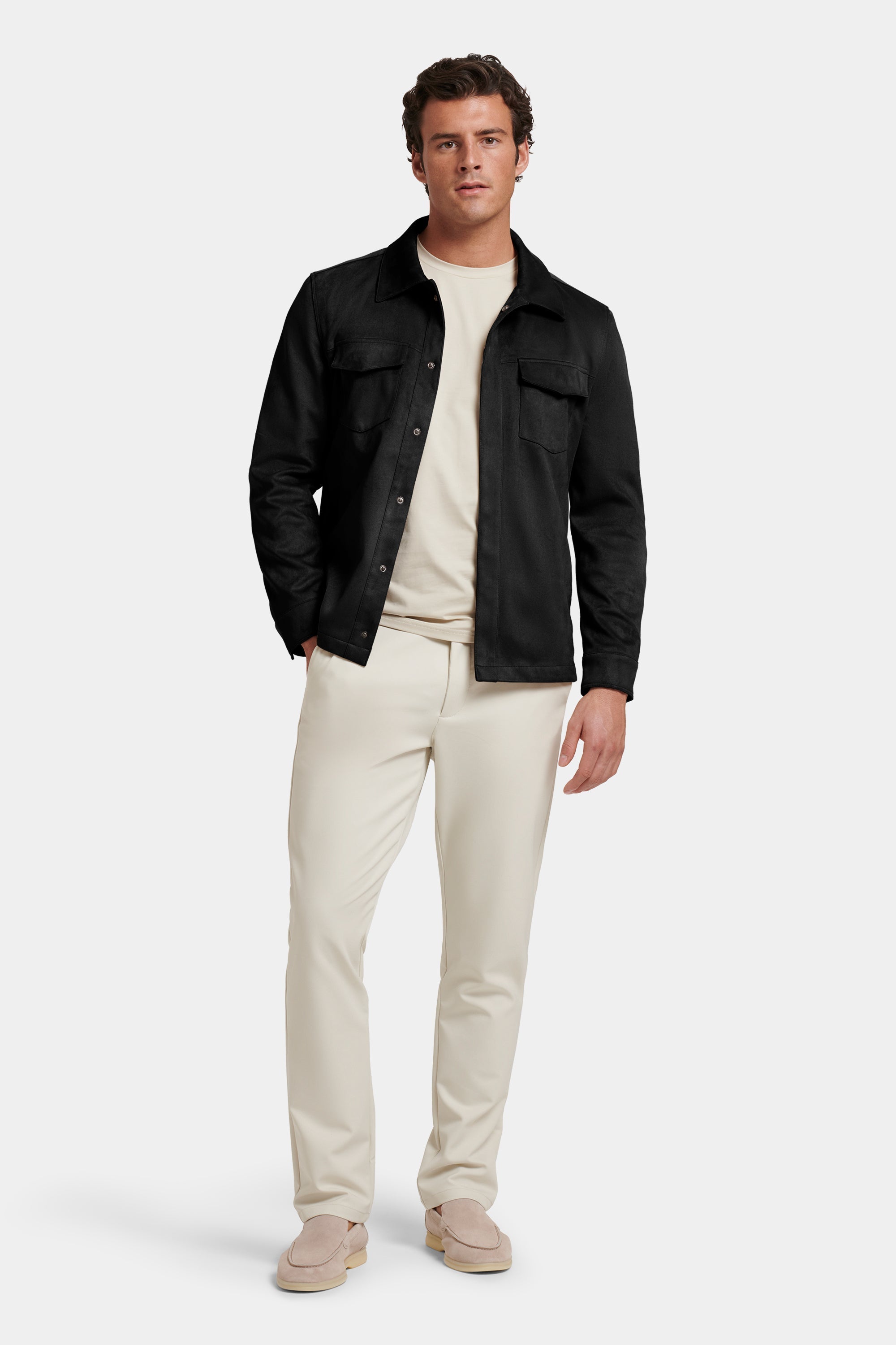 PIO Faux Suede Overshirt