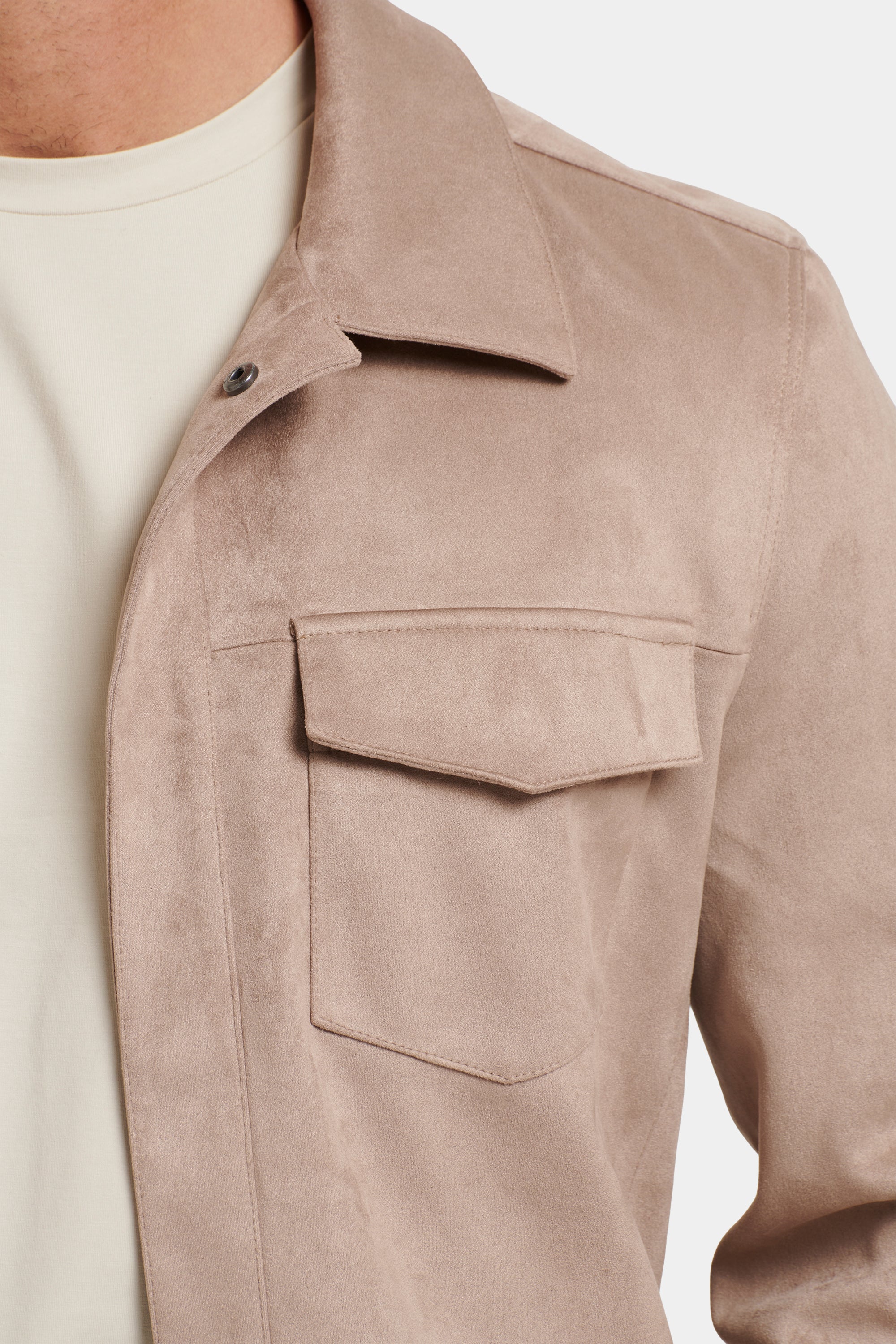 PIO Faux Suede Overshirt