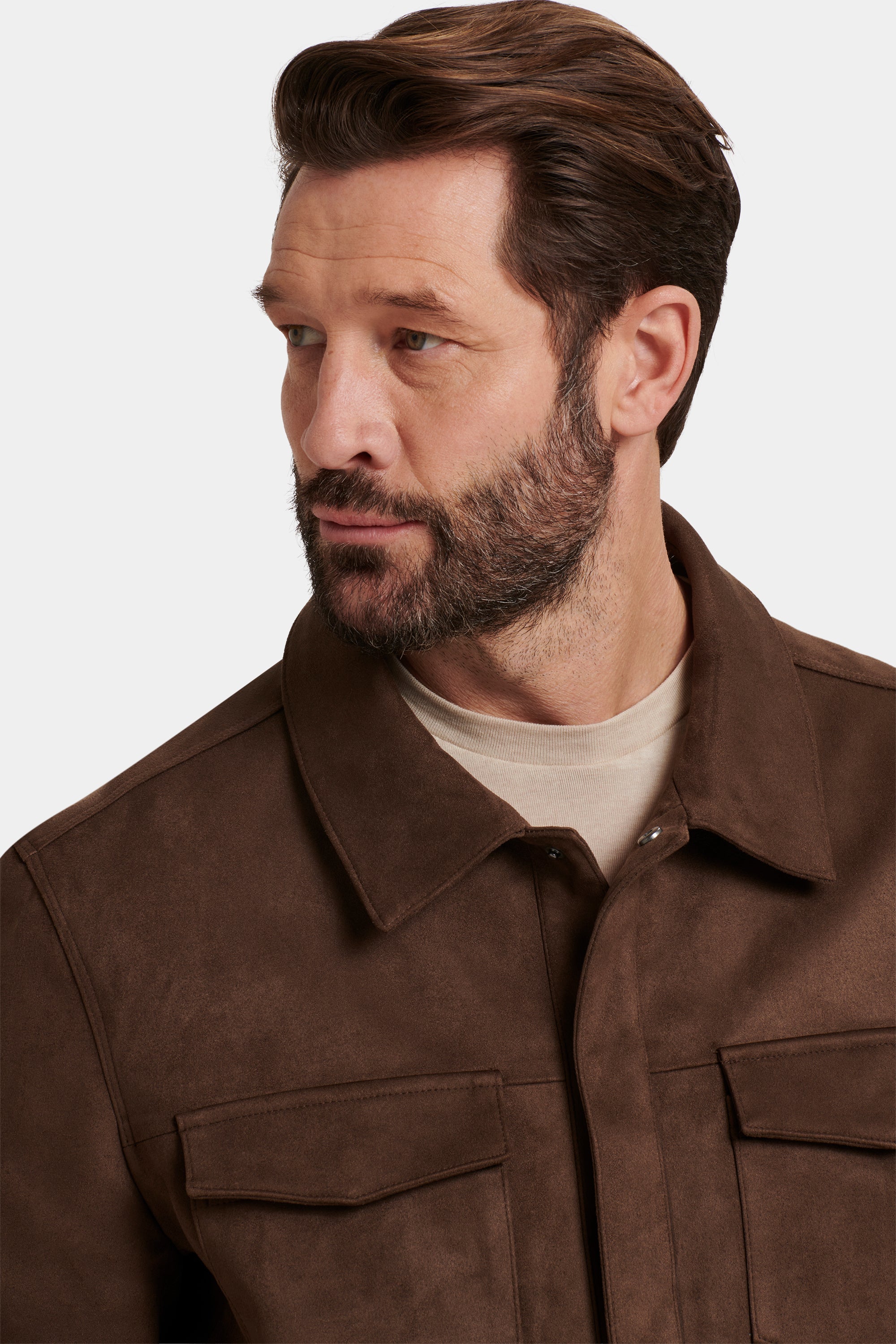 PIO Faux Suede Overshirt