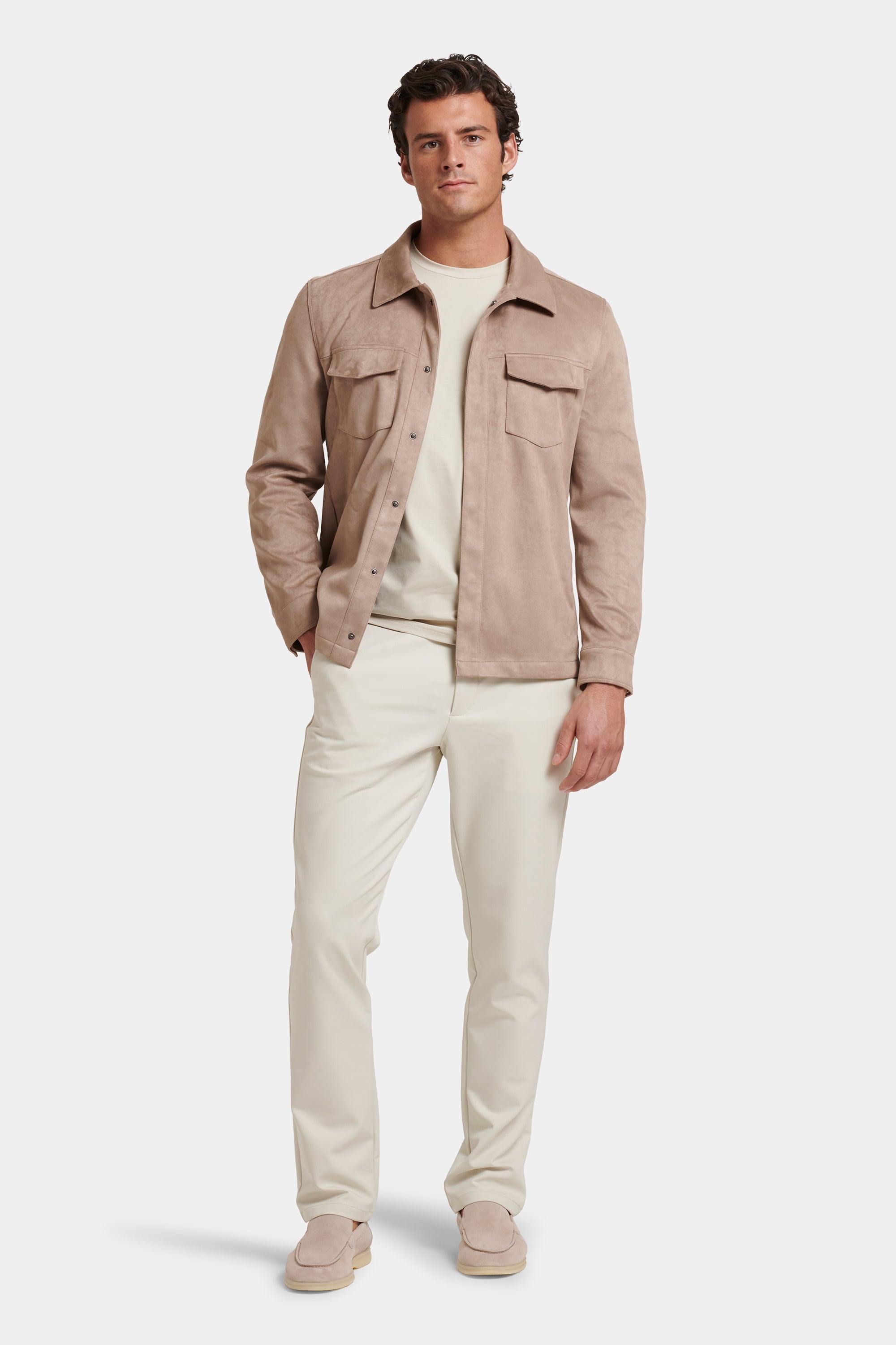 PIO Faux Suede Overshirt
