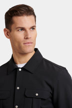 Tech-Inspired Cargo Overshirt