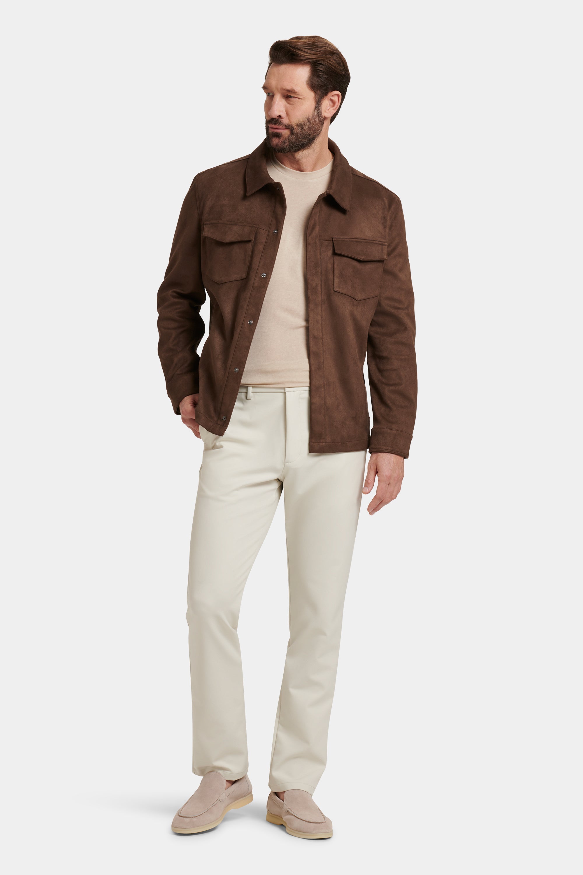 PIO Faux Suede Overshirt