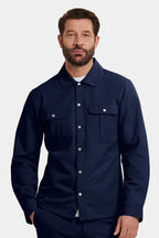 Tech-Inspired Cargo Overshirt