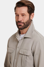 Tech-Inspired Cargo Overshirt