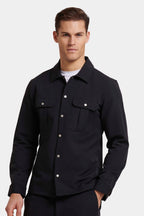 Tech-Inspired Cargo Overshirt