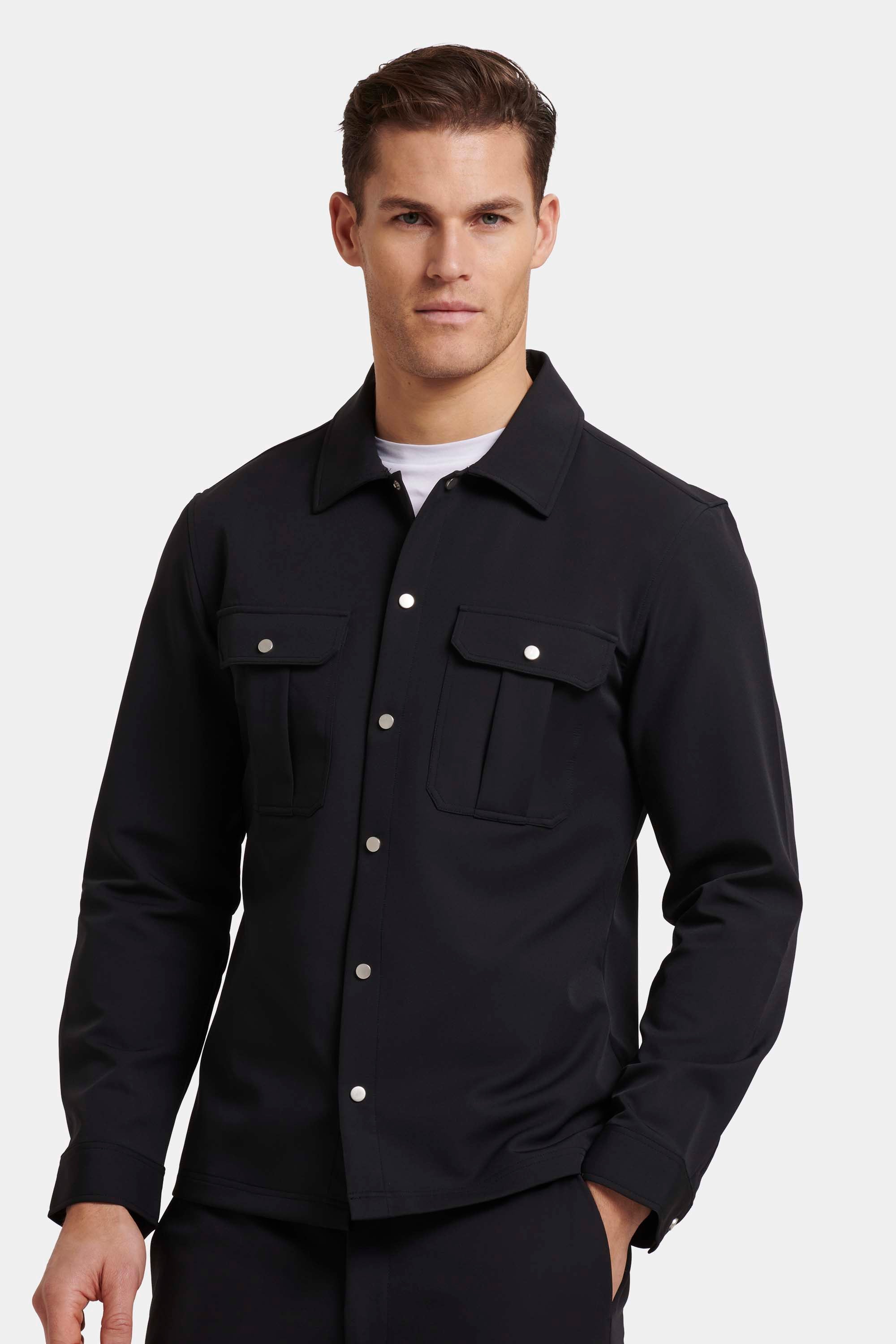 Tech-Inspired Cargo Overshirt