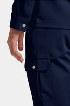 Tech-Inspired Cargo Overshirt