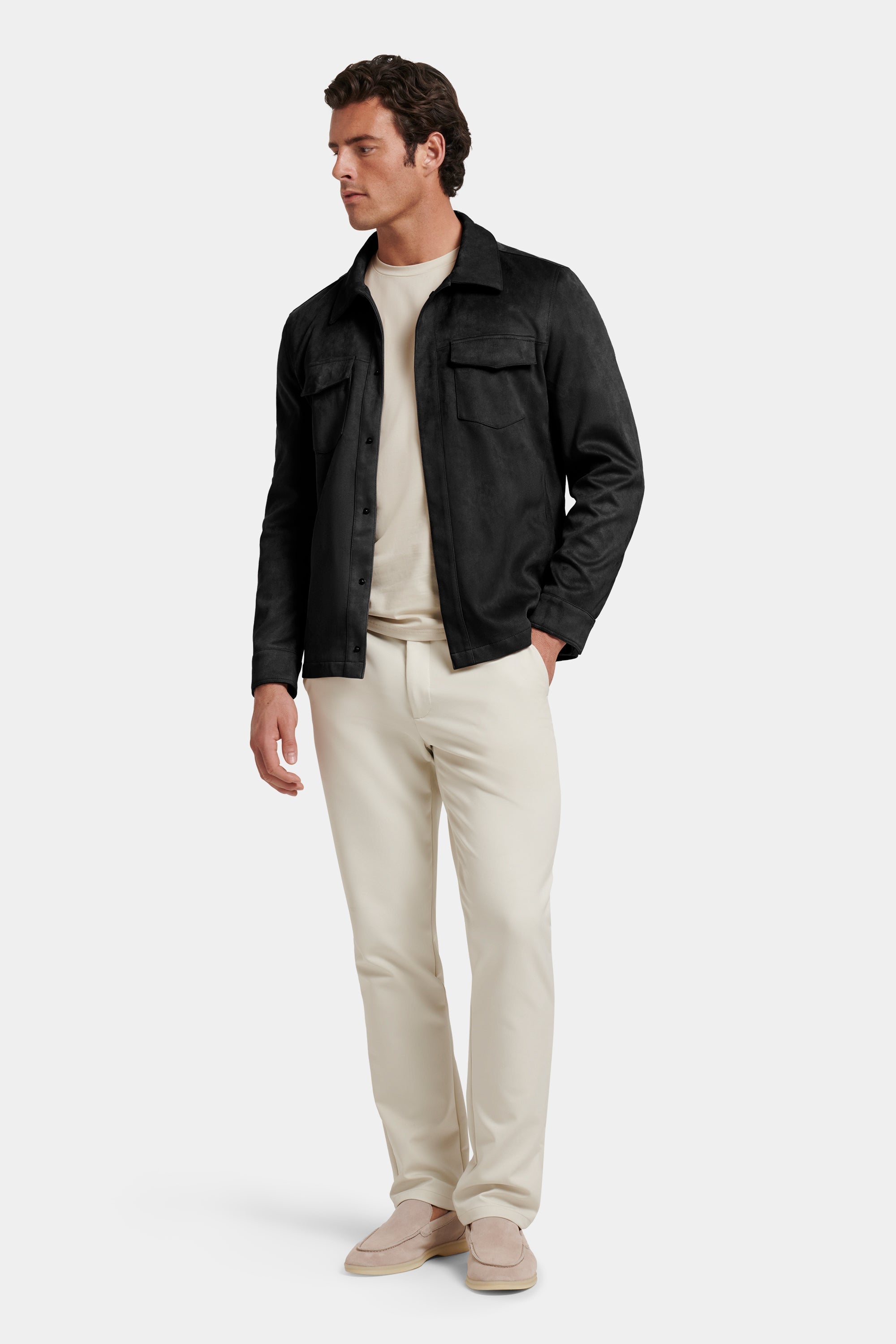 PIO Faux Suede Overshirt