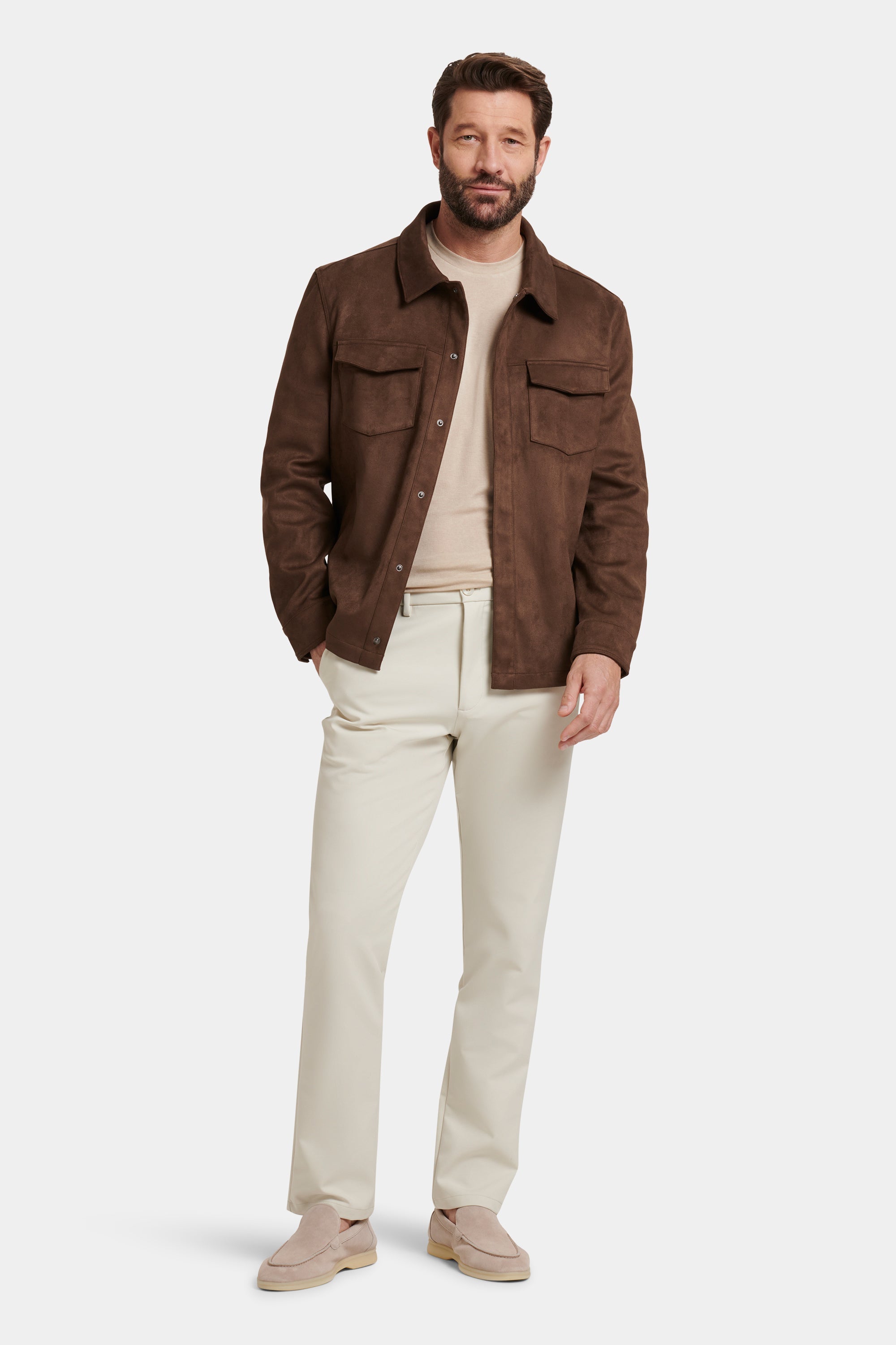 PIO Faux Suede Overshirt