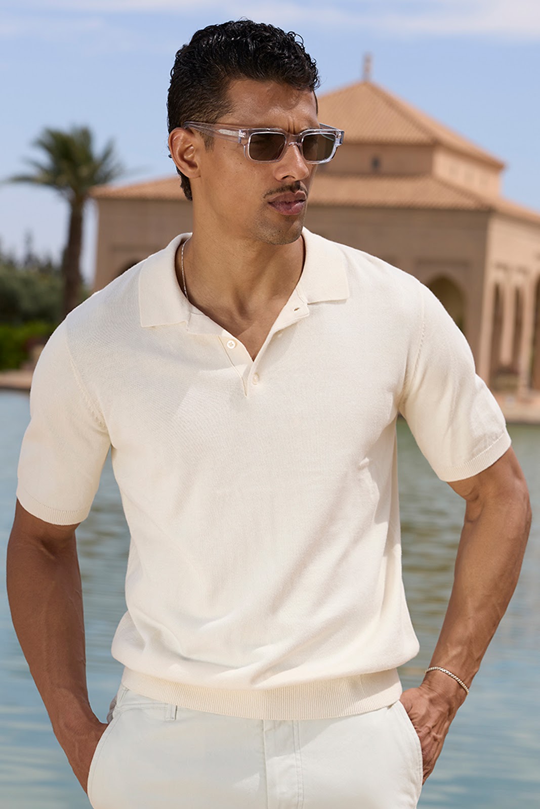 Santoni Short Sleeve Polo Shirt