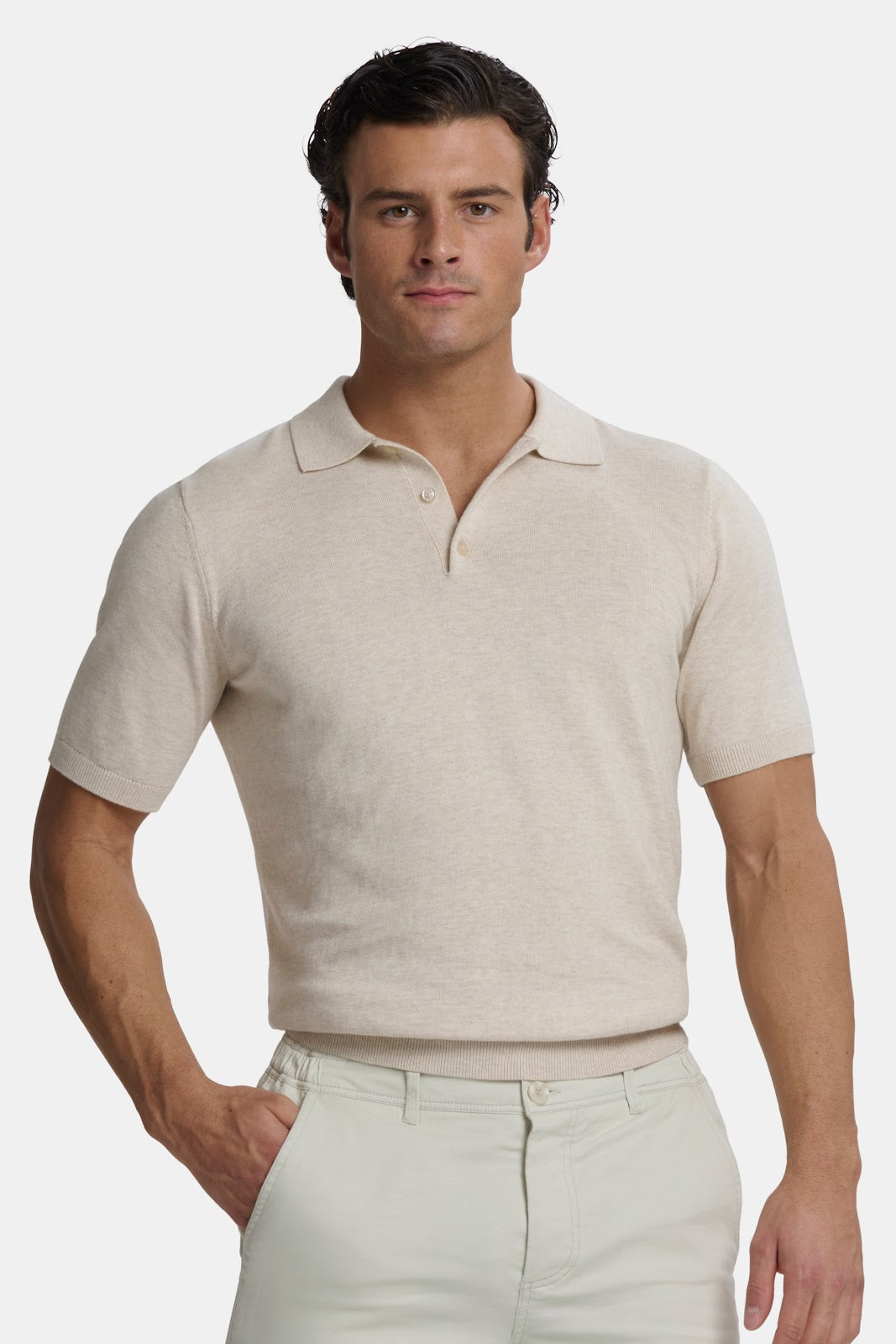 Santoni Short Sleeve Polo Shirt