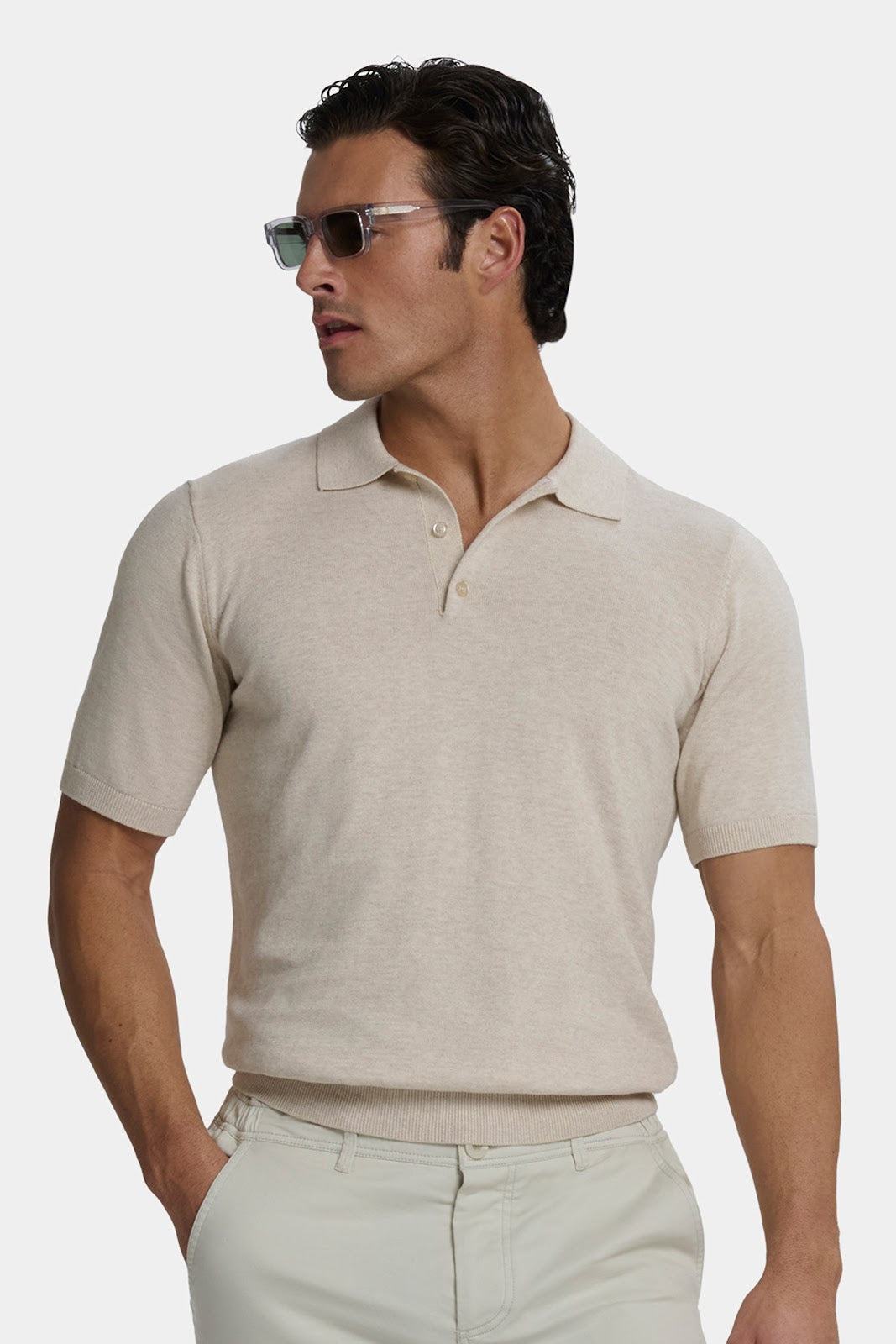 Santoni Short Sleeve Polo Shirt