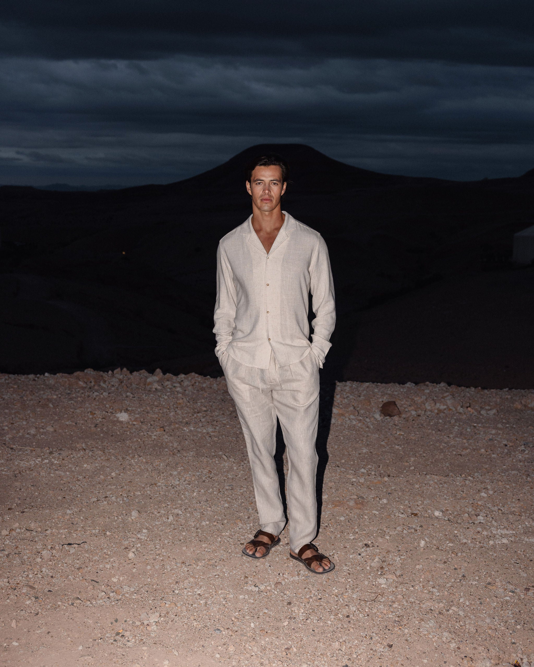 Oatmeal Linen Trousers
