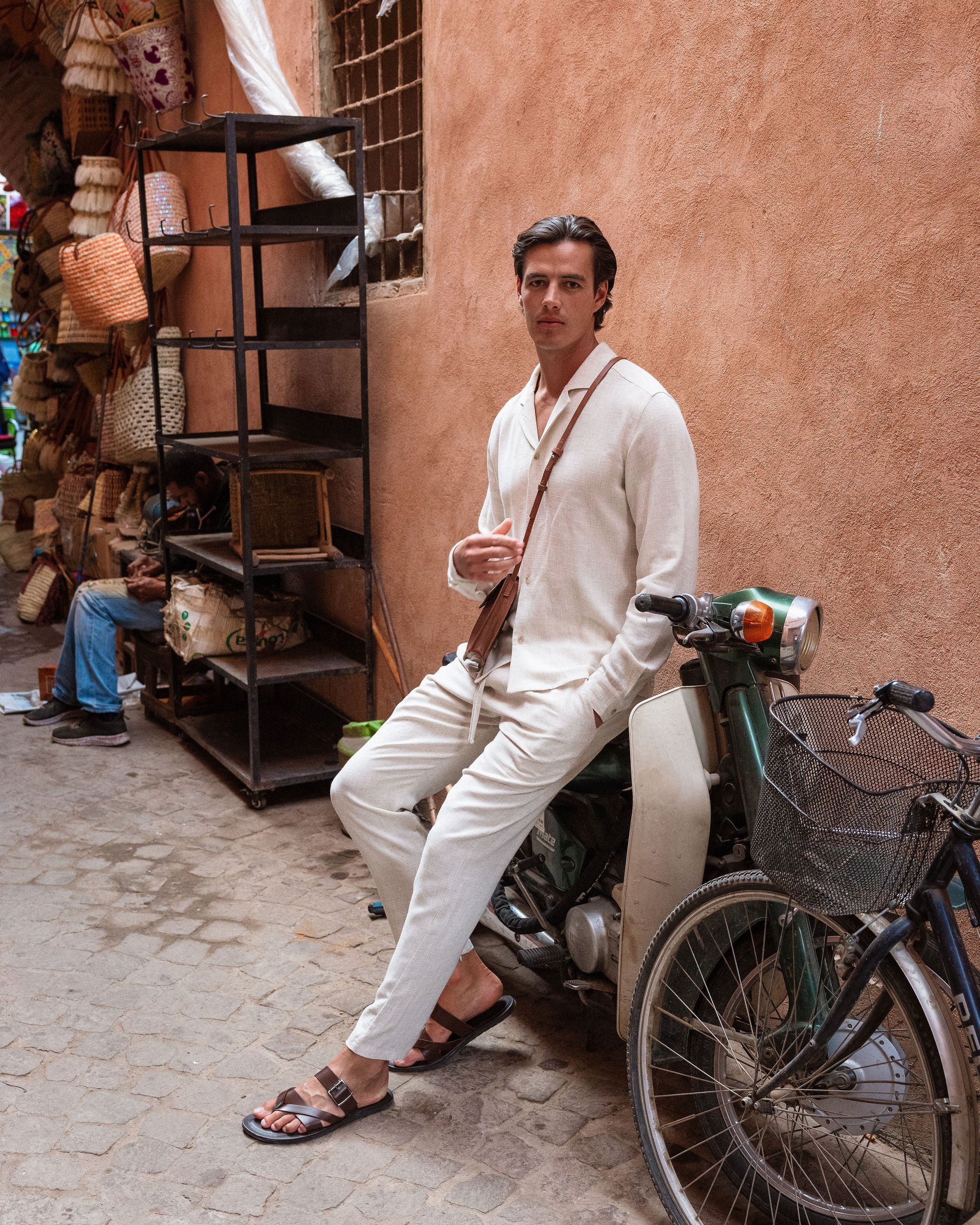 Oatmeal Linen Trousers