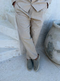 RIVÉ CLASSIC LINEN TROUSERS IN SAND