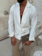 RIVÉ CLASSIC LINEN SHIRT - WHITE