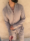 Taupe Linen Shirt