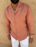 RIVÉ SATIN-FINISHED LINEN SHIRT