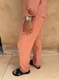 RIVÉ SATIN LINEN PANTS