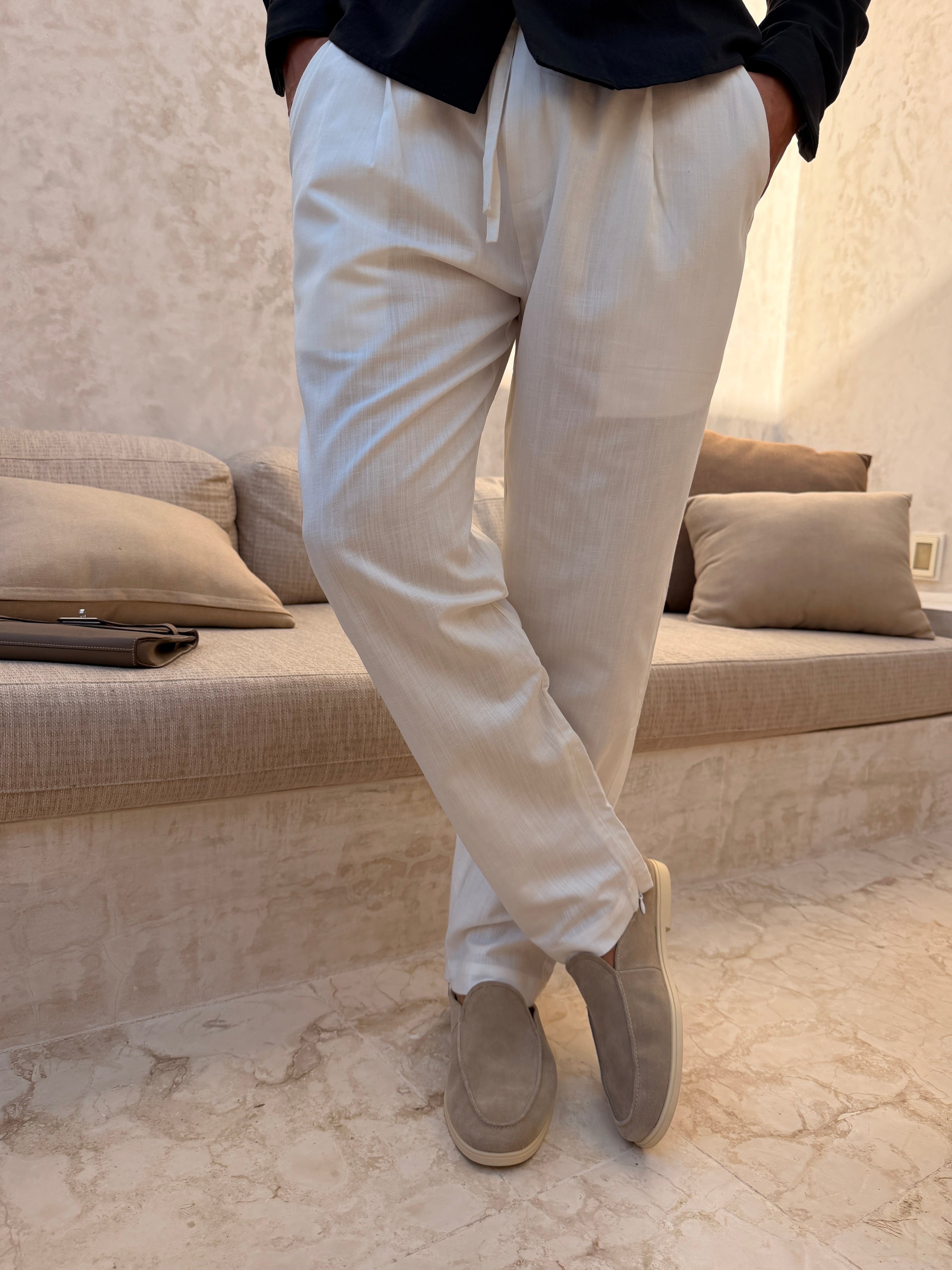 RIVÉ CLASSIC LINEN TROUSERS