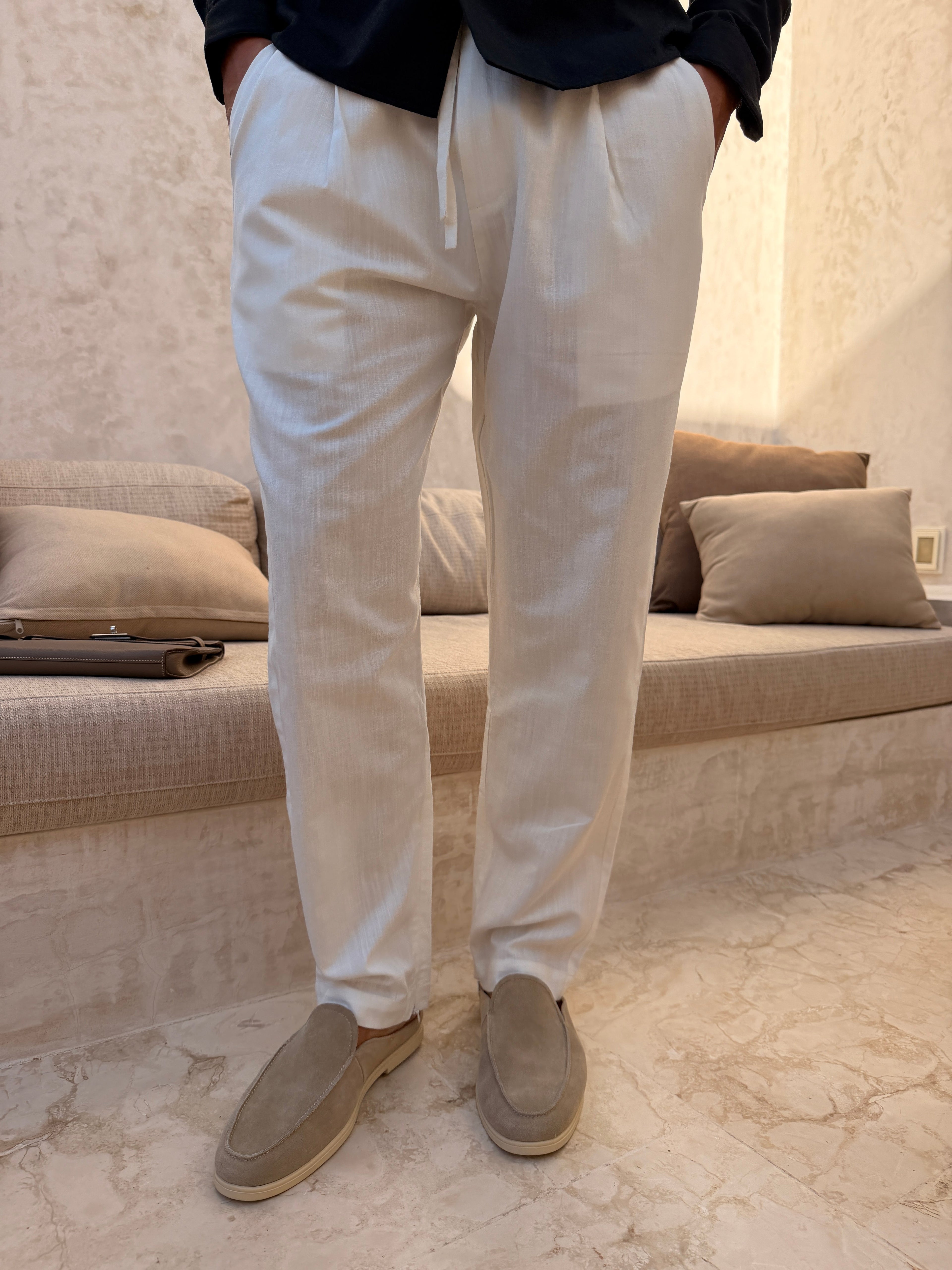 RIVÉ CLASSIC LINEN TROUSERS