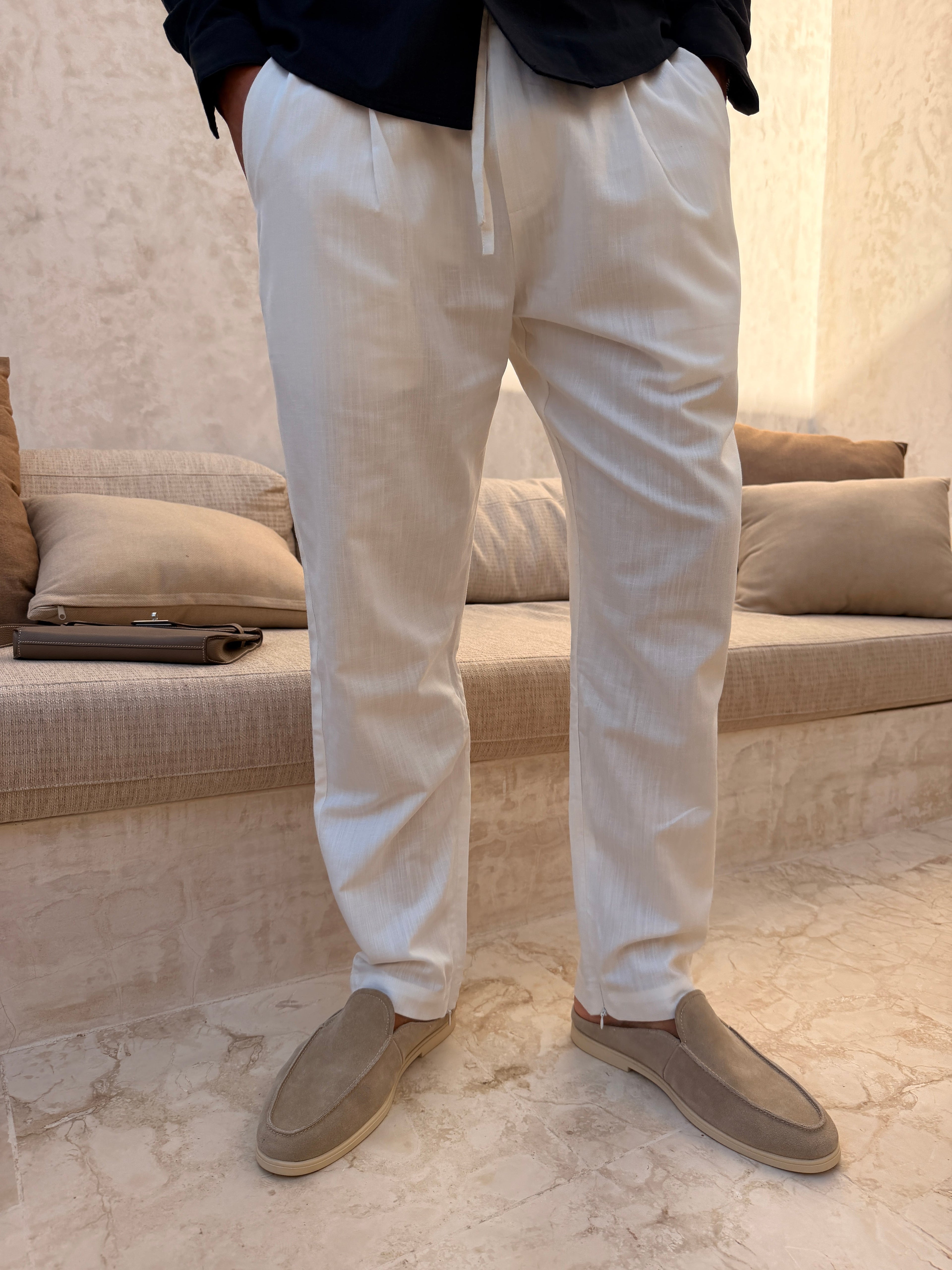 RIVÉ CLASSIC LINEN TROUSERS