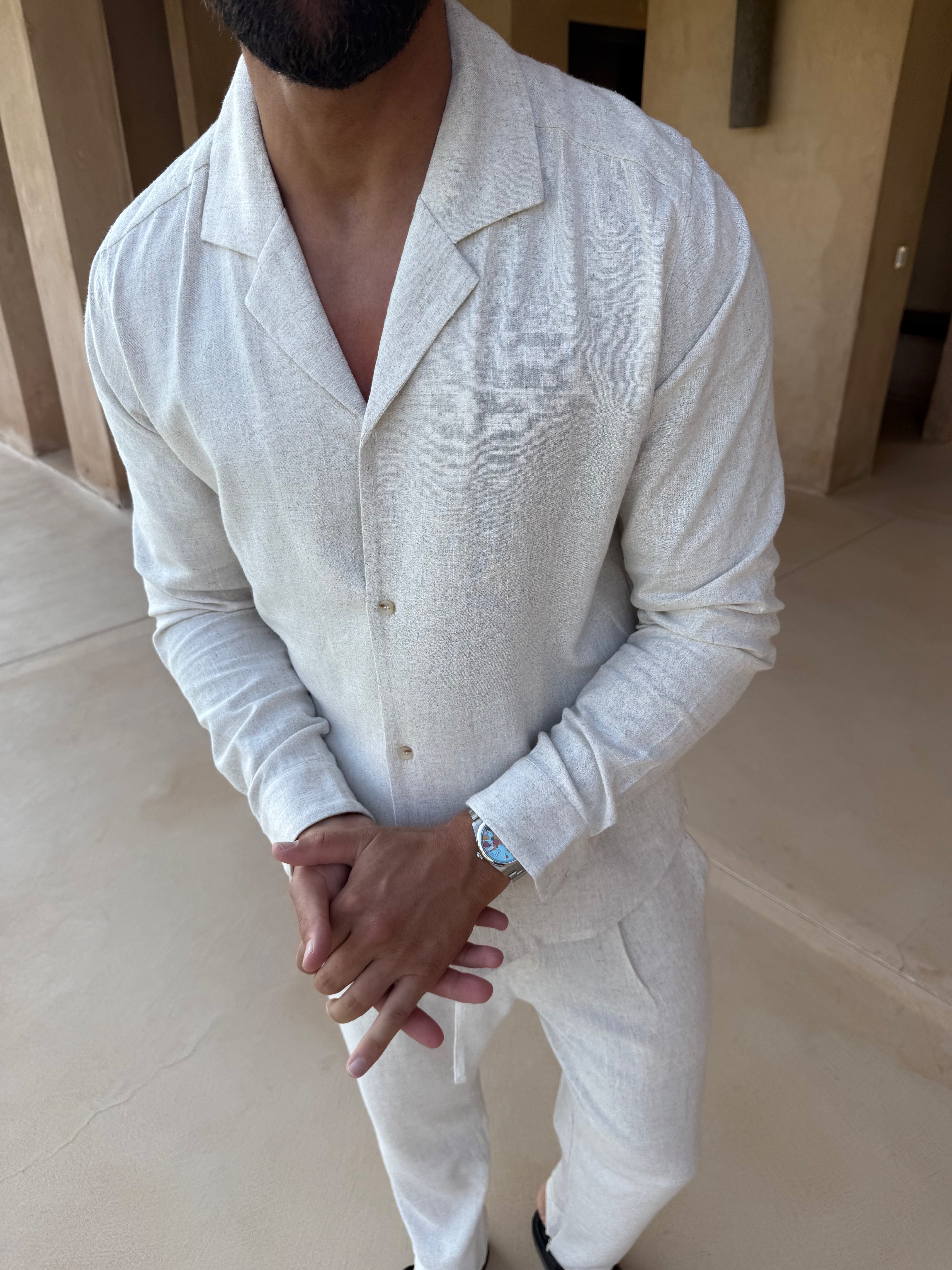 Oatmeal Linen Shirt