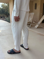 Oatmeal Linen Trousers