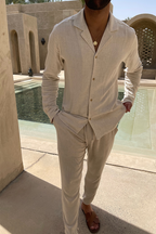 Oatmeal Linen Trousers